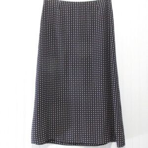 Talbots Midi Navy Blue A-line Skirt, Size 14